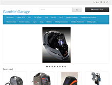 Tablet Screenshot of gamblegarage.com